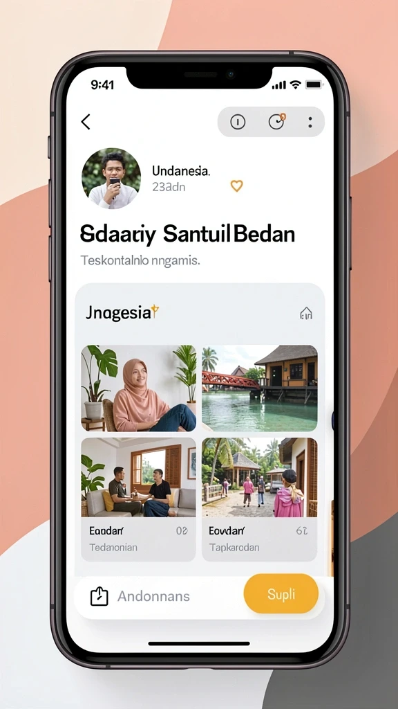 Tampilan menu utama yang menarik dan mudah dinavigasi.