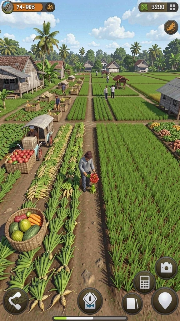 Tangkapan layar memperlihatkan pemandangan indah dalam game.