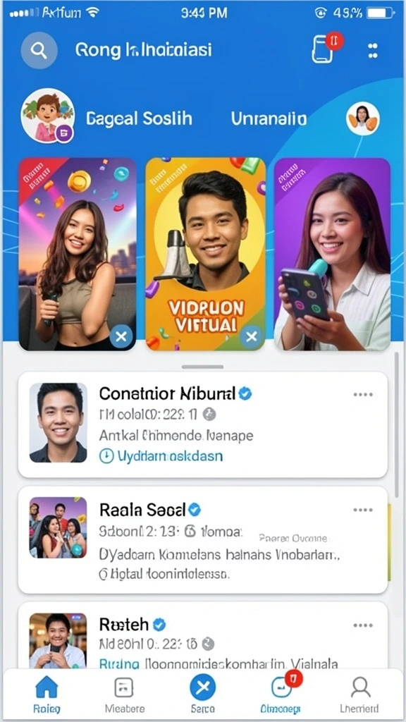 Tampilan antarmuka utama ALVENDO yang menarik.
