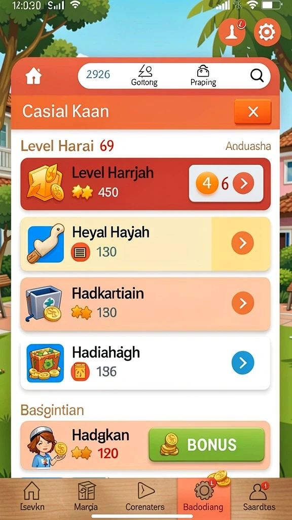 Berbagai karakter menarik untuk dipilih.