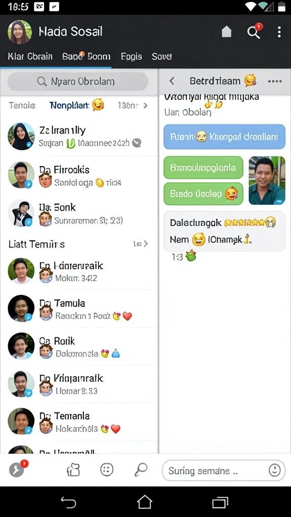 Tampilan antarmuka yang simpel dan mudah digunakan.