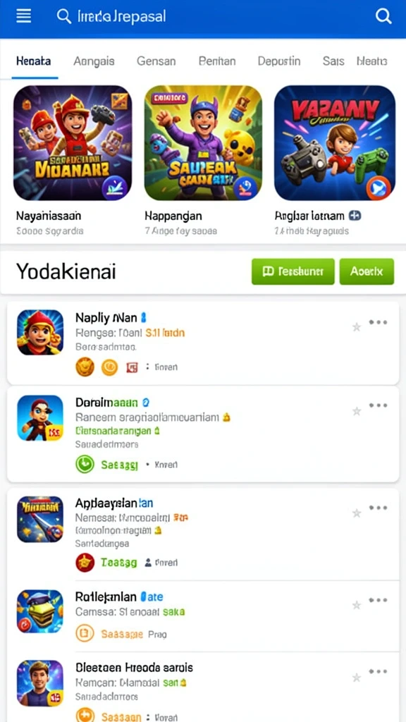 Fitur turnamen yang seru dan menantang.