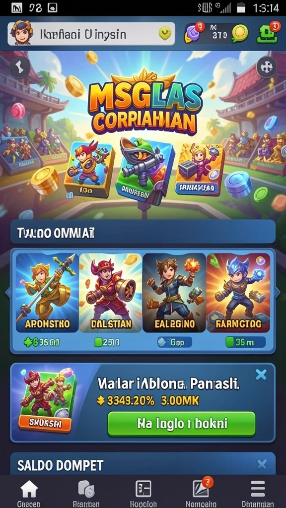 Pengalaman bermain yang menghibur dan menyenangkan.