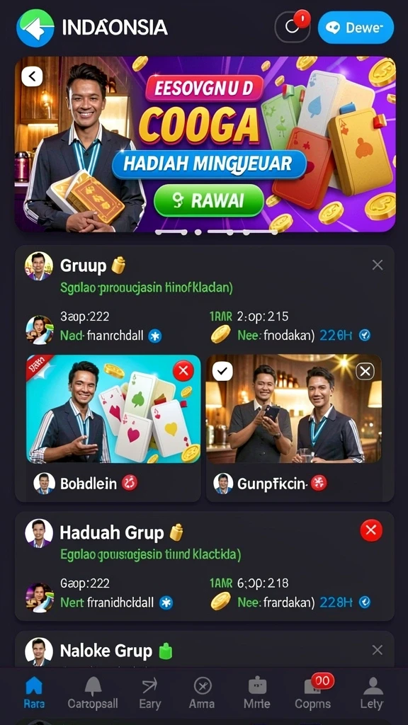 Tampilan antarmuka yang modern dan menarik.