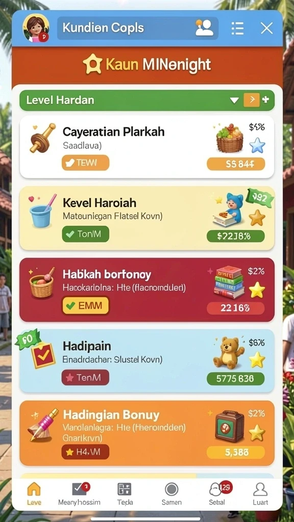Beragam permainan slot yang seru.