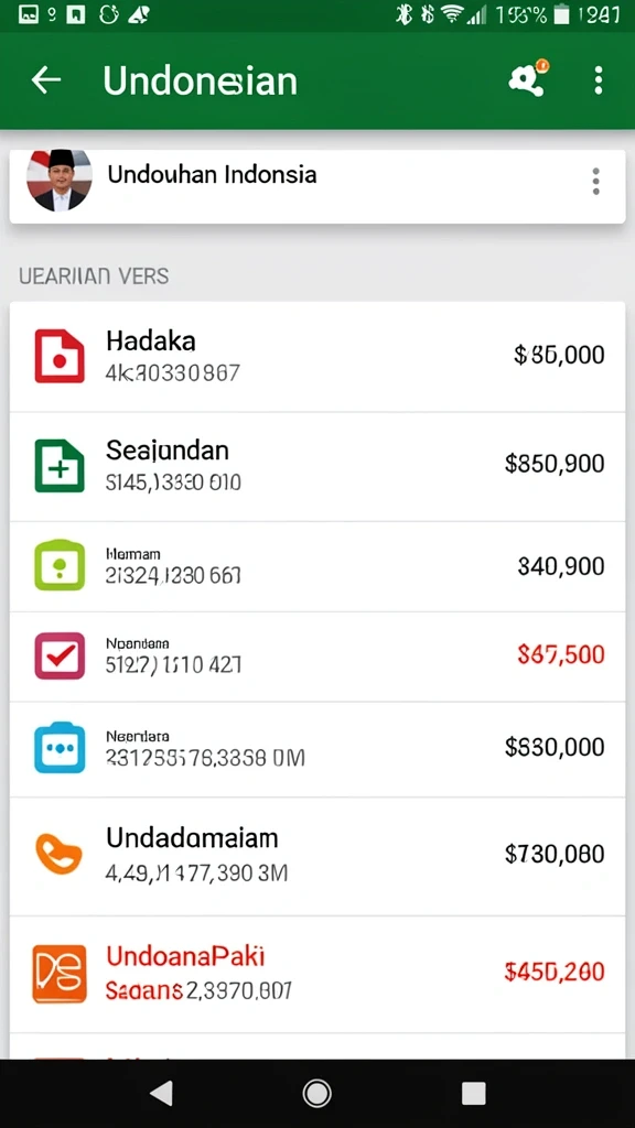 Tampilan antarmuka yang user-friendly dan mudah digunakan.
