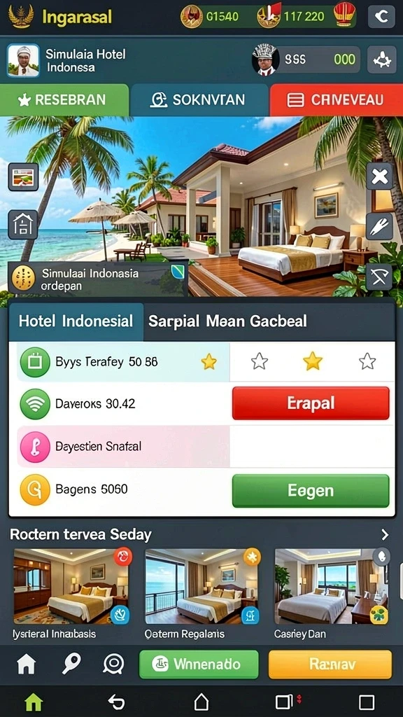 Tampilan antarmuka yang modern dan menarik.