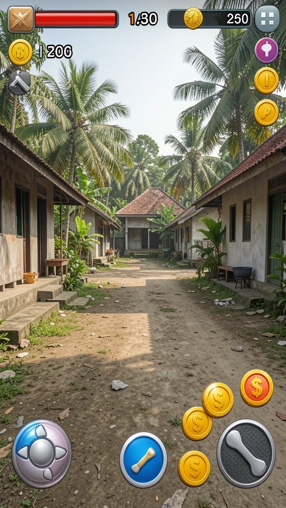 Fitur permainan dengan berbagai pilihan.