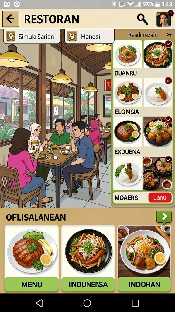 Beragam pilihan permainan yang menantang setiap pemain.