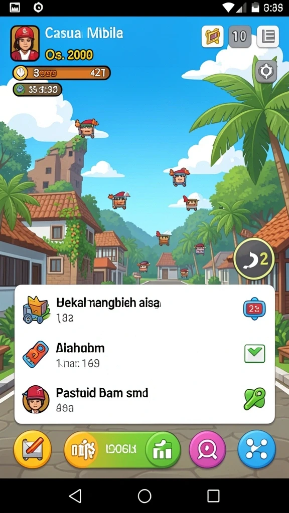 Tangkapan layar kedua HOKIWON menampilkan karakter-karakter menarik dalam permainan.