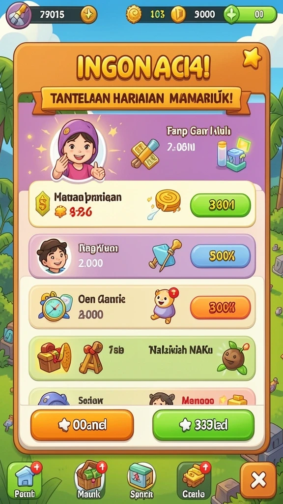 Grafik menarik dalam permainan IDNSCORE.
