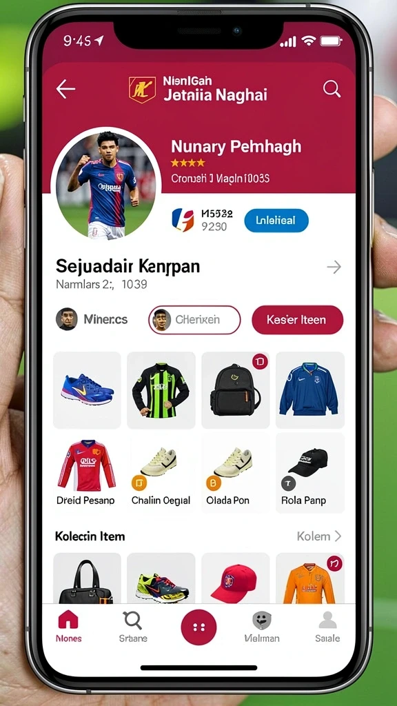 Tampilan antarmuka yang menarik dengan grafis cerah.
