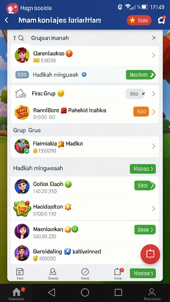 Screenshot memperlihatkan pemandangan indah dunia permainan.