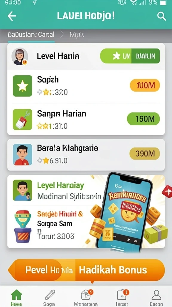 Tampilan antarmuka yang menarik dan responsif.