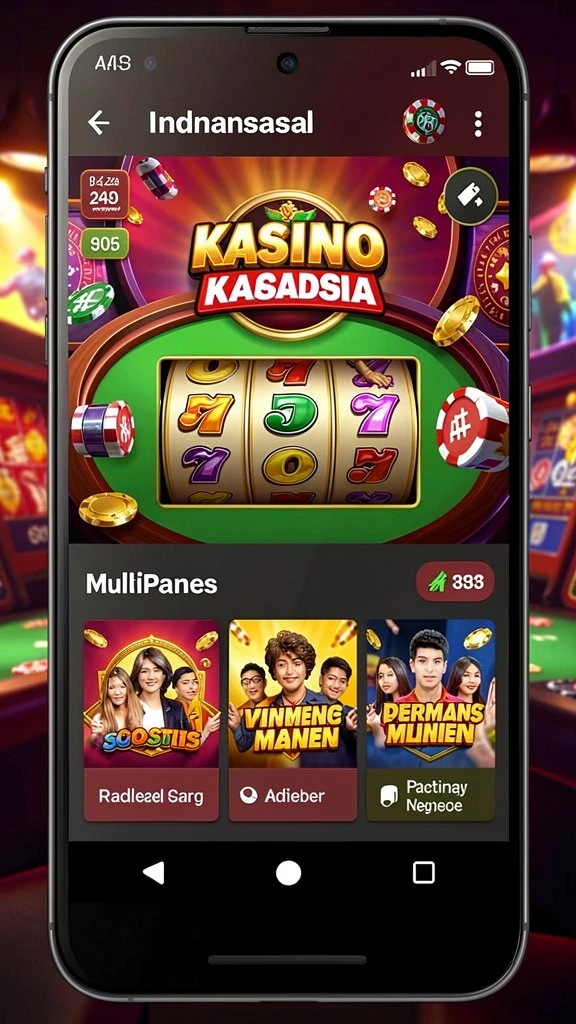 Tampilan menarik dari antarmuka utama game RVIP2.
