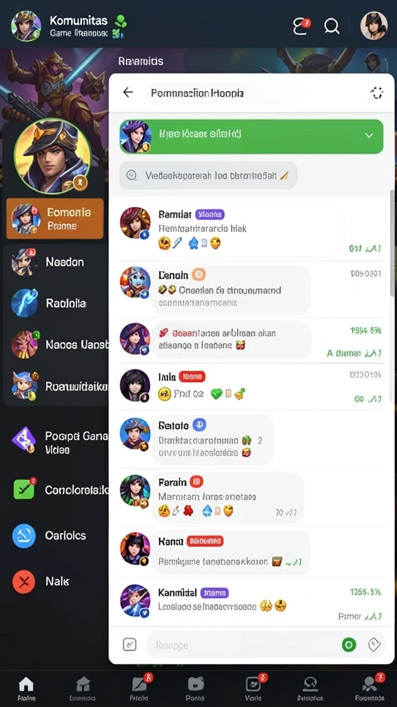 Pengalaman bermain yang seru di berbagai level.