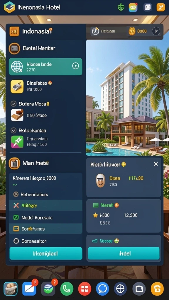 Tangkapan layar menunjukkan berbagai mode permainan yang tersedia bagi pengguna.