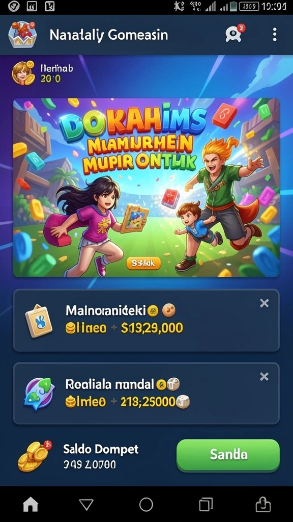 Tampilan menu utama TEMPOTOTO yang menarik.