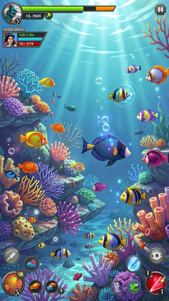 Tampilan level pertama yang menarik dan penuh warna.